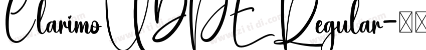 ClarimoUDPE Regular字体转换